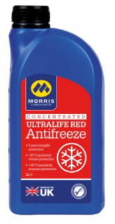 Morris ultralife Red Antifreeze - chladicí kapalina do motoru, koncentrát , 1l