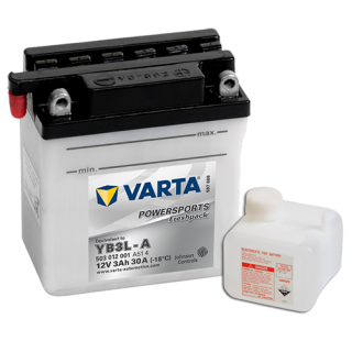 Motobaterie VARTA Powersports Freshpack 3 Ah , 12 V , 503 012 , YB3L-A