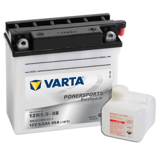 Motobaterie VARTA Powersports Freshpack 5,5 Ah , 12 V , 506 011 , 12N5.5-3B