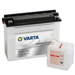 Motobaterie VARTA Powersports Freshpack 16 Ah , 12 V , 516 016 , YB16AL-A2
