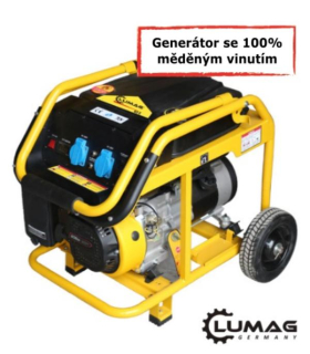 Generátor, benzínová elektrocentrála 3 kW G3-E Lumag