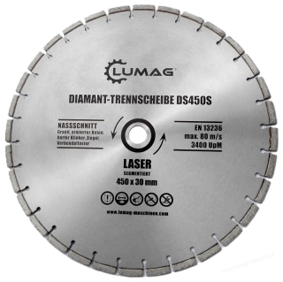 Řezný diamantový kotouč DS 450S Lumag