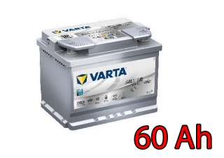Baterie VARTA SILVER Dynamic AGM (START-STOP) 60 Ah / 560901 / D52