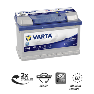 Baterie VARTA BLUE Dynamic EFB (START-STOP) 65 Ah / 565500 / D54