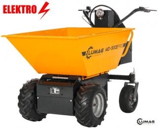 Minidumper elektrický MD 500 E-PRO, 750 W, 48 V, nosnost 500 kg Lumag