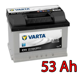 Baterie VARTA BLACK Dynamic 53 Ah , 553401 , C11