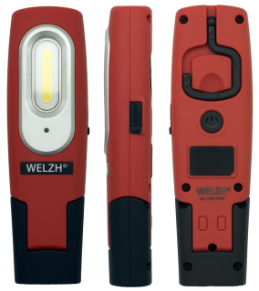 Mini multifunkční nabíjecí LED pracovní světlo ČERVENÉ, WELZH