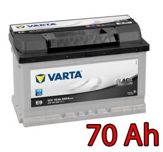 Baterie VARTA BLACK Dynamic 70 Ah / 570144 / E9