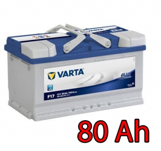 Baterie VARTA BLUE Dynamic 80 Ah / 580406 / F17