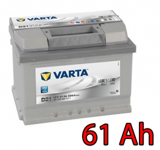 Baterie VARTA SILVER Dynamic 61 Ah / 561400 / D21