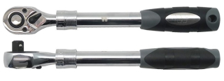 Ráčna teleskopická 1/4" 72 zubů, 180 - 230 mm, s přepínací páčkou a vyhazovákem, Welzh