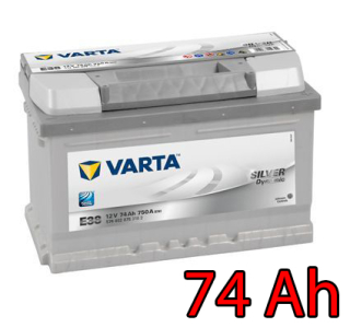 Baterie VARTA SILVER Dynamic 74 Ah, 574402, E38