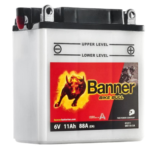 Baterie Banner BIKE BULL CLASSIC 6 Voltů, 11 Ah, 01211, 6N11A-3A