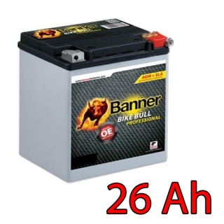 Baterie Banner BULL AGM PROFESIONAL 26 Ah / AGM PRO ETX 30L,53001