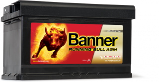Autobaterie Banner Running Bull AGM 580 01, 80Ah, 12V