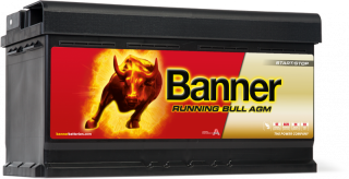 Autobaterie Banner Running Bull AGM 592 01, 92Ah, 12V