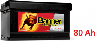 Autobaterie Banner Power Bull P80 14, 80 Ah, 12 V
