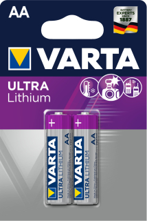 Tužková baterie ULTRA LITHIUM 2 ks, typ AA, 6106 VARTA