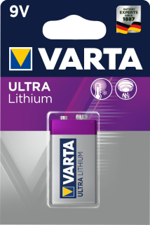 Baterie 9V ULTRA LITHIUM 1 ks, typ E-Block 9 V, 6122 VARTA