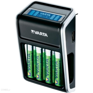 VARTA nabíječka LCD Plug Charger + 4x AA 2100 mAh, 57677