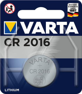 Knoflíková lithium baterie CR 2016 VARTA
