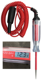 Digitální LCD tester obvodů 12-24 V, WELZH