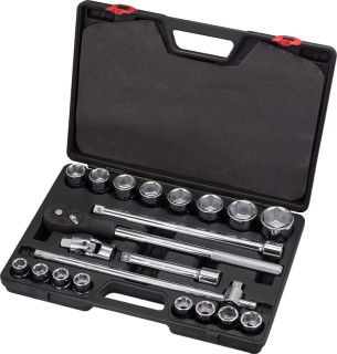 Gola sada 3/4", 6-ti hran, 19 - 50 mm, CrV, 21 dílů, Welzh
