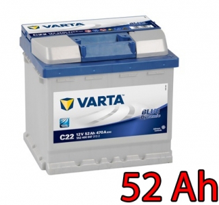 Baterie VARTA BLUE Dynamic 52 Ah / 552400 / C22