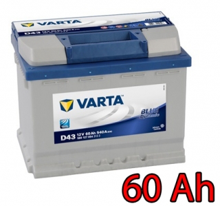 Baterie VARTA BLUE Dynamic 60 Ah / 560127 / D43