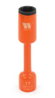 Hlavice nástrčná prodloužená pro rázové utahováky 1/2", 17 mm, CrMo, 6-ti hran, Welzh