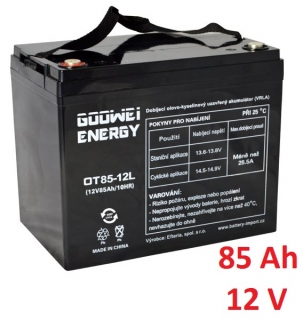 Trakční baterie (GEL) OTL 85 Ah , 12 V , kontakty T1 , GOOWEI ENERGY