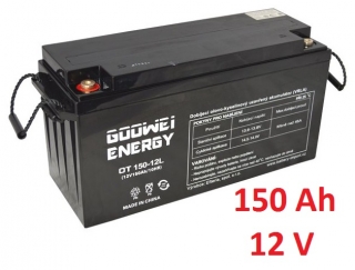 Trakční baterie (GEL) OTL 150 Ah , 12 V , kontakty T3 , GOOWEI ENERGY