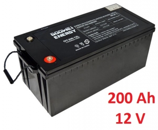 Trakční baterie (GEL) OTL 200 Ah , 12 V , kontakty T3 , GOOWEI ENERGY