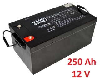 Trakční baterie (GEL) OTL 250 Ah , 12 V , kontakty T3 , GOOWEI ENERGY