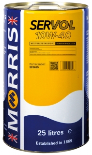 Morris Servol 10W-40, motorový olej - minerální základ, 25l