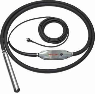 Vysokofrekvenční ponorný vibrátor se zabudovaným elektronickým měničem, hlavice 65 mm iSPYDER 70 ENAR