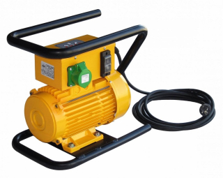 Vysokofrekvenční měnič napětí pro ponorné vibrátory betonu v trubkovém rámu, 230 V, výkon 1 kVA, 1 zásuvka AFE 1000MT-COMPACT ENAR