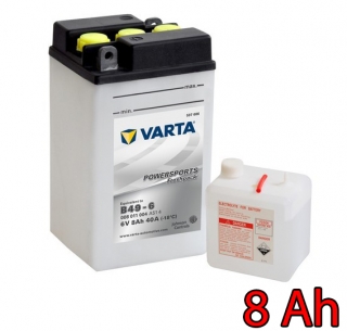 Motobaterie VARTA POWERSPORTS FRESHPACK 6 V , 8 Ah , 008011 , B49-6