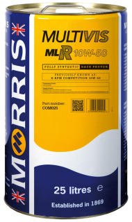 Morris Multivis MLR 10W-50, plně syntetický motorový olej, motorsport, 25l
