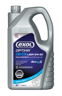Motorový olej Exol Optima C2 C3 LSGM 5W-30 LongLife, plně syntetický motorový olej, 5 l