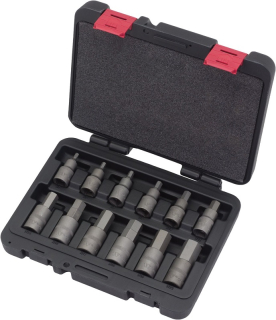 Hlavice zástrčné 1/2", Imbus s hrotem H5-H22, S2, sada 12 dílů, Welzh