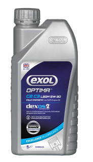 Motorový olej Exol Optima C2 C3 LSGM 5W-30 LongLife, plně syntetický motorový olej, 1 l
