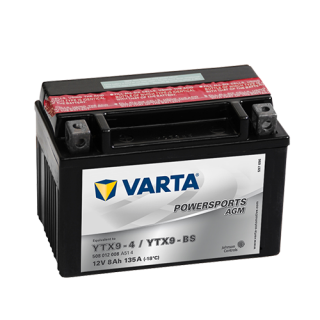 Motobaterie VARTA POWERSPORTS AGM 8 Ah , 12 V , 508 012 , YTX9-BS