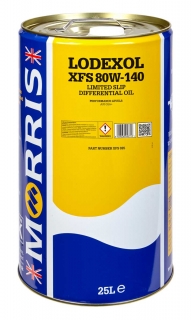 Morris Lodexol XFS 80W-140 , GL5+ , vysoce výkonný olej pro převodovku a LSD diferenciál , 25 l