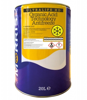 Morris Ultralife HD Antifreeze - žlutá chladicí kapalina do motoru , koncentrát , 20 l