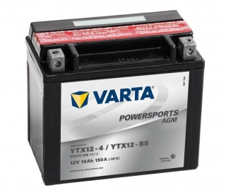 Motobaterie VARTA POWERSPORTS AGM 10 Ah , 12 V , 510 012 , YTX12-BS