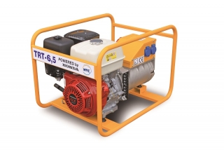Třífázová benzínová elektrocentrála, generátor, motor HONDA, 4,0 kVA, TRT-6,5 NTC