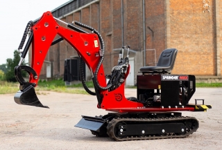 Mikrobagr , minirypadlo SPRINGER MAX , 790 kg , 360 rotace, Elgo Plus