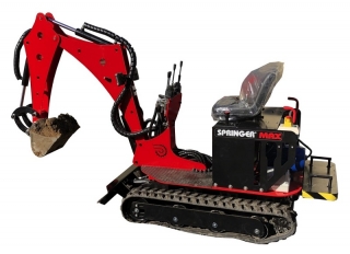 Mikrobagr , minirypadlo SPRINGER MAX-E , 790 kg , 360 rotace, Elgo Plus