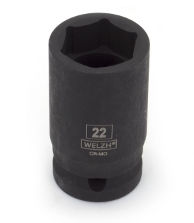Hlavice nástrčná 1/2", pro rázové utahováky, CrMo, 13 mm, Welzh